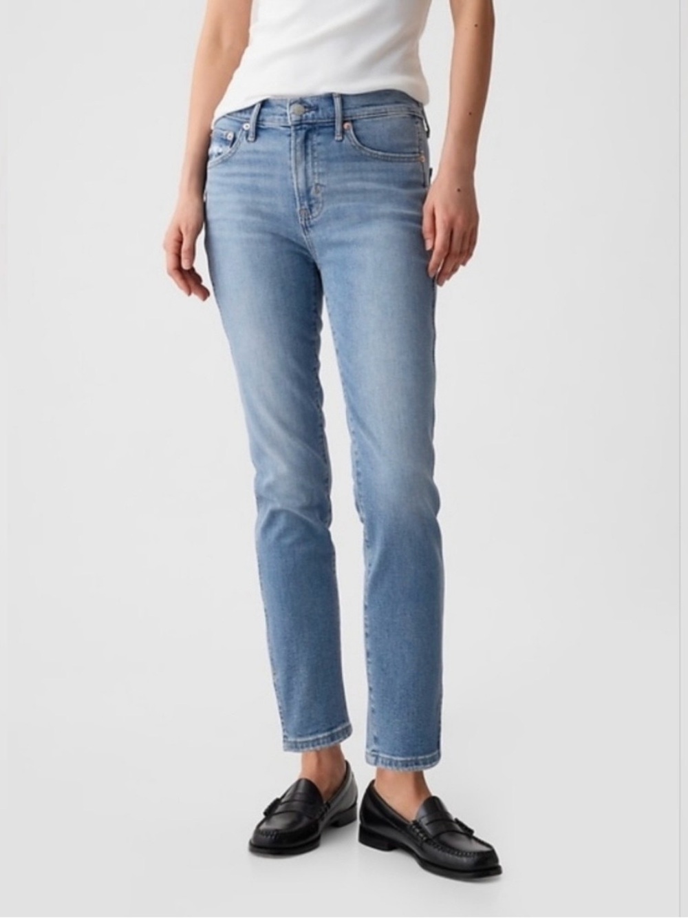 Gap soft vintage slim blue jeans size 10 / 30 like new